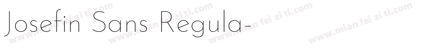 Josefin Sans Regula字体转换